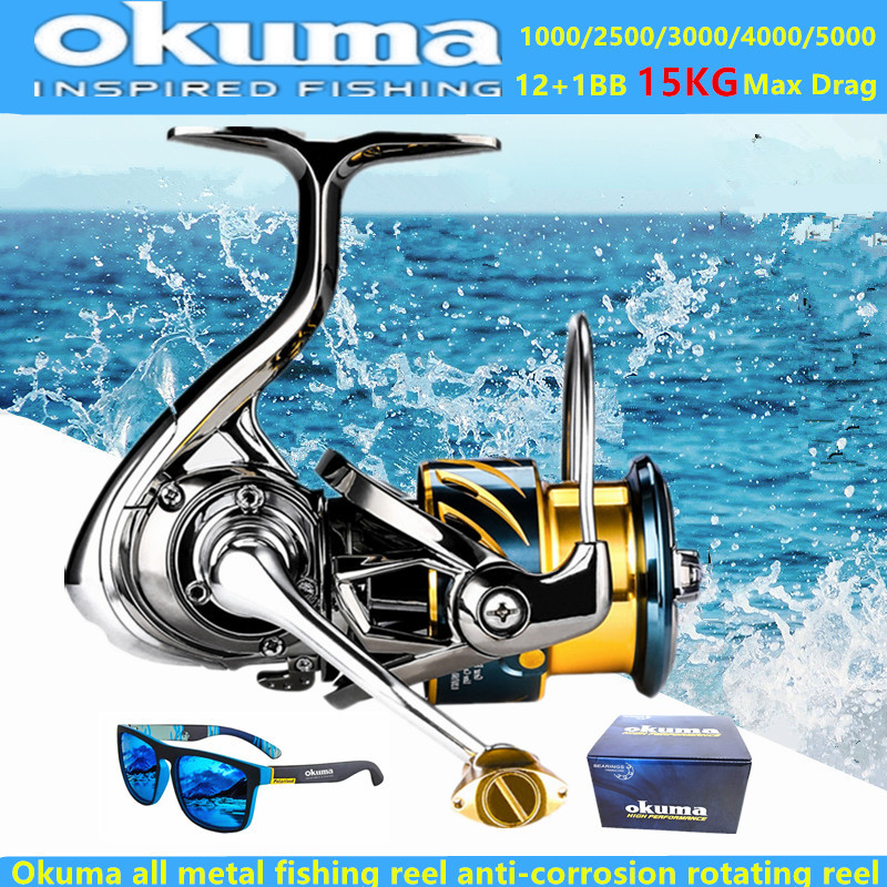 Máy câu cá Okuma toàn kim loại - đánh giá và giá Daiwa Reel Bg