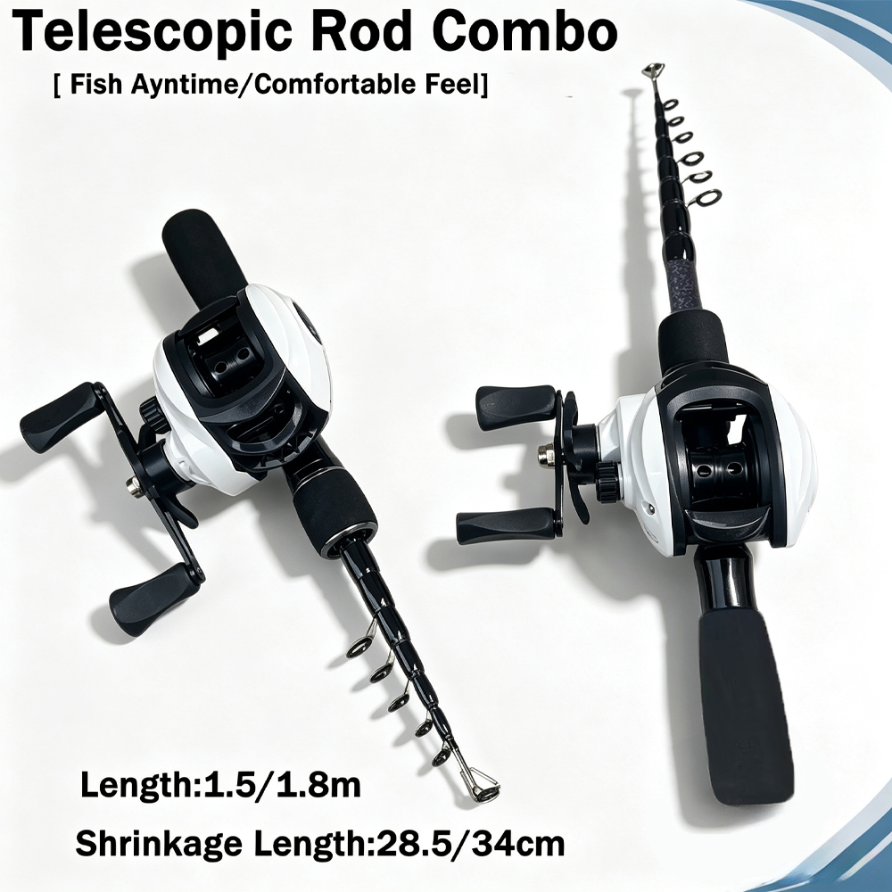 1.5/1.8m SuperLight65g Telesco - đánh giá và giá Fishing Rod Combo