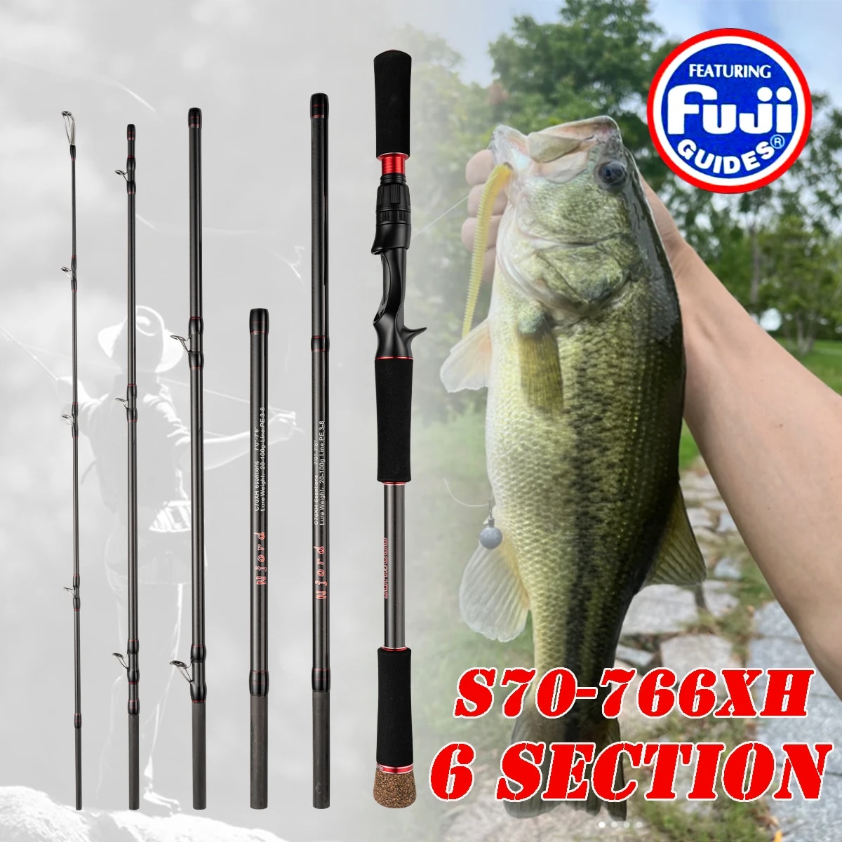 Fishing Rod 6 Section Casting  - đánh giá và giá Fishing Rod Surf